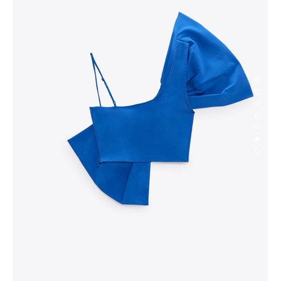 ZARA TIED CROP TOP - Picture 7 of 9